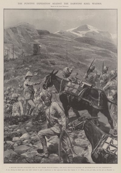 The Punitive Expedition Against the Darwesh Khel Waziris by Richard Caton Woodville junior